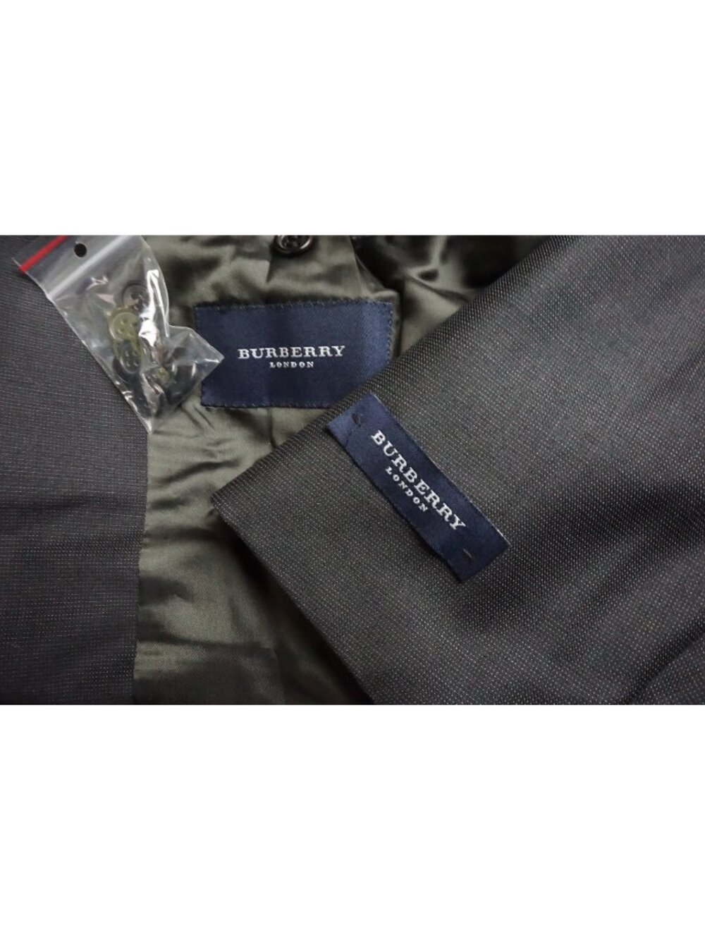 Burberry London Brown Pindot Silk Blend 2 Pc Suit Jacket Pants Sz 50R BRAND NEW